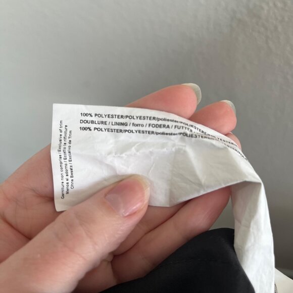 Joseph Ribkoff Black Satin Pants Side Pearl Slit Detail Size 18 Tapered Ankle - Picture 11 of 12